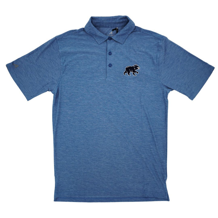 CHICAGO CUBS ANTIGUA MEN'S WALKING BEAR COLUMBIA BLUE POLO