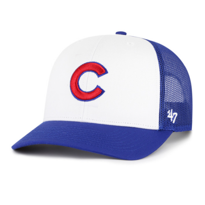 CHICAGO CUBS '47 C LOGO FRESHMAN ADJUSTABLE TRUCKER CAP