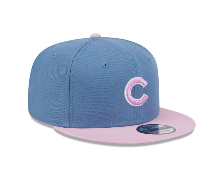 CHICAGO CUBS NEW ERA YOUTH TEAL AND PINK SNAPBACK CAP