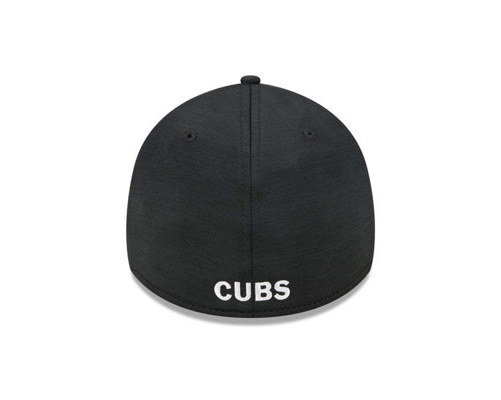 CHICAGO CUBS NEW ERA WALKING BEAR BLACK 39THIRTY CAP