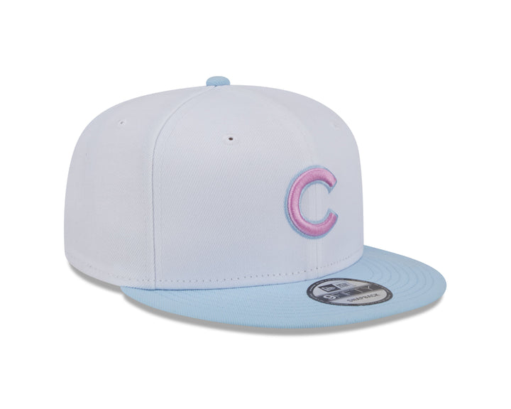 CHICAGO CUBS NEW ERA WHITE AND AQUA COLOR PACK 9FIFTY SNAPBACK CAP