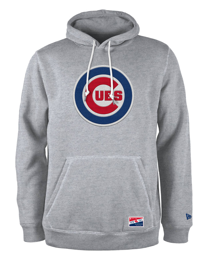 Chicago Cubs New Era Men's Bullseye Grey Hoodie