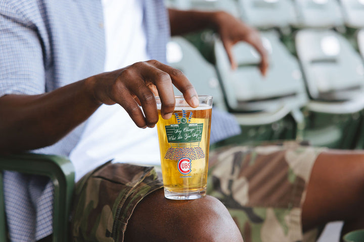 Chicago Cubs x Alice &amp; Wonder Scoreboard Pint Glass