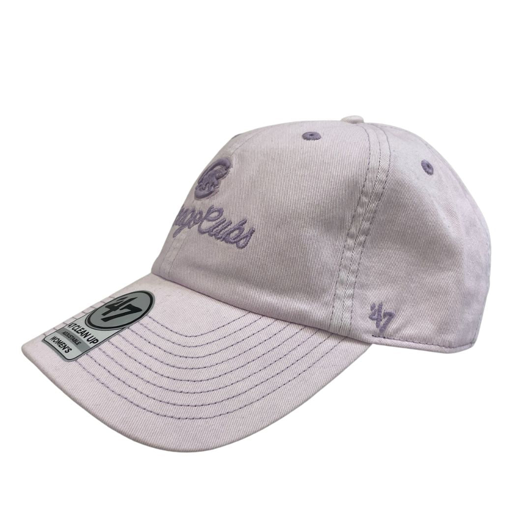 CHICAGO CUBS '47 WOMEN'S WALKING BEAR LOGO LAVENDER ADJUSTABLE CAP