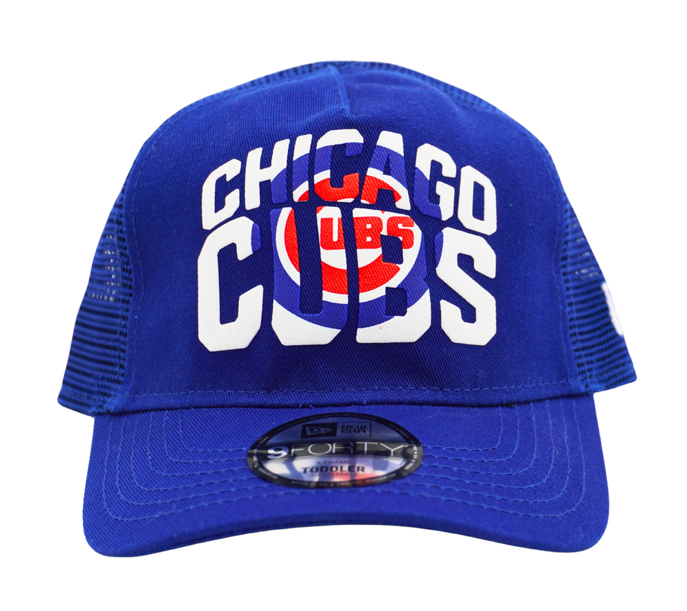 Chicago Cub Logo Chalk Trucker 9Forty Royal Toddler Cap by New Era Cap NEW ERA CAP COMPANY