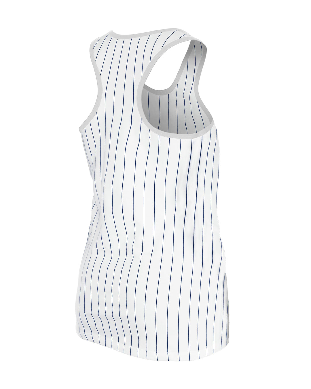 Chicago Cubs 1914 Gameday Tank Pinstripe White by New Era Women's Tank Top New Era