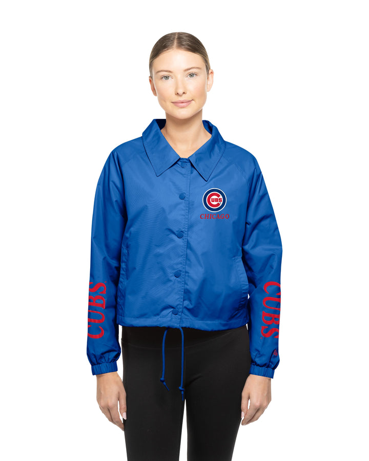 Chicago Cubs Logo Gameday Women's Button Up Royal Jacket by New Era Jackets & Outerwear New Era