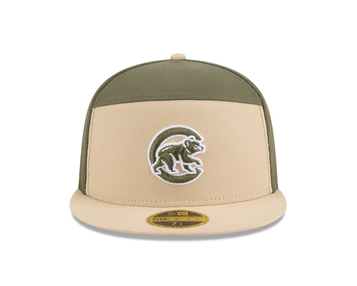 Chicago Cubs Windy City 2-Tone Color Pack 59FIFTY Olive Tan Cap by New Era Caps New Era