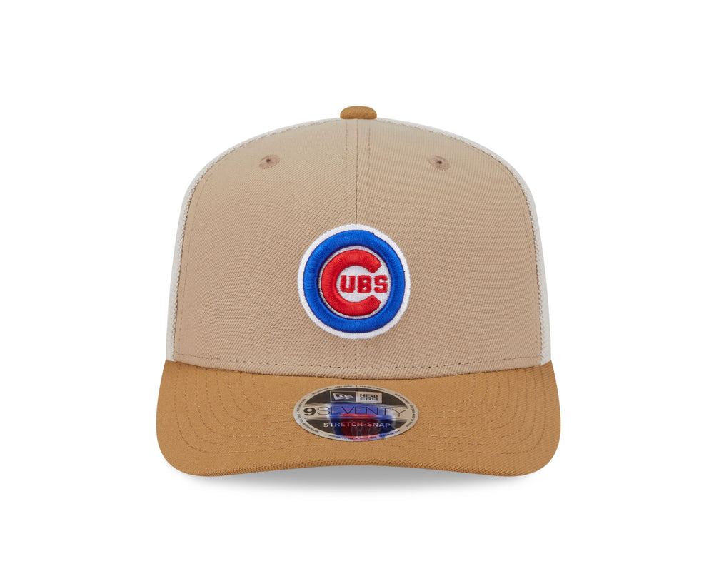Chicago Cubs Logo Two Tone Trucker 9Seventy Cap by New Era Caps Ivy Shop