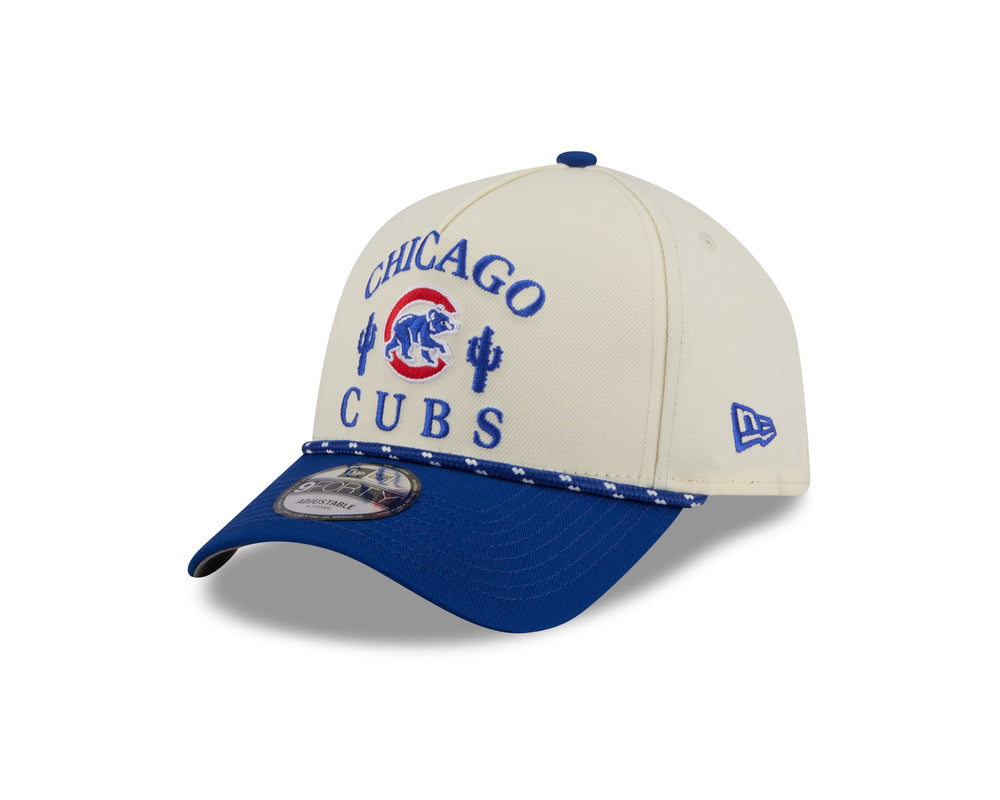 Chicago Cubs Walking Bear Cactus White Rope Strapback Cap by New Era Caps NEW ERA CAP COMPANY