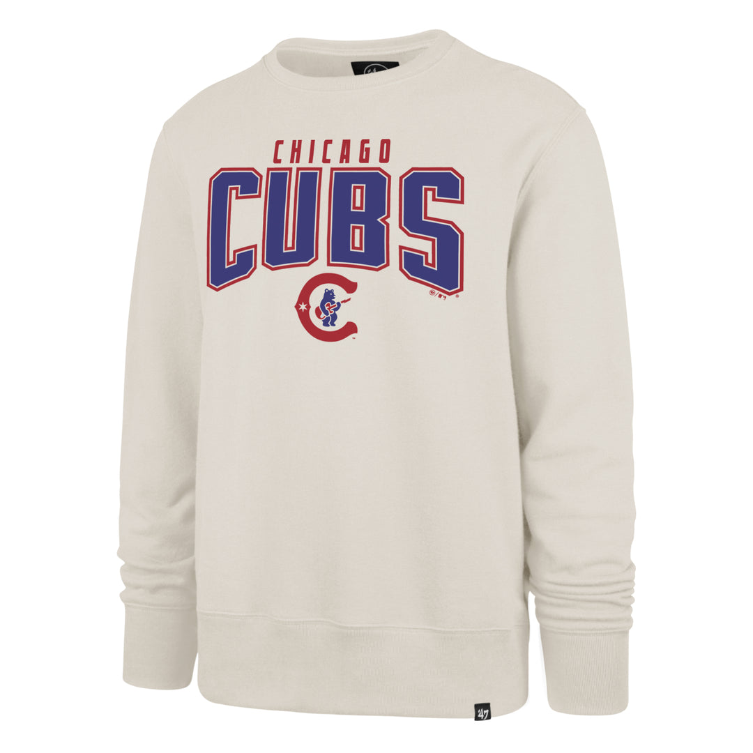 Chicago Cubs Blues Alt City Mark Sandstone Unisex Crew by '47 Brand Sweatshirts & Hoodies '47 BRAND