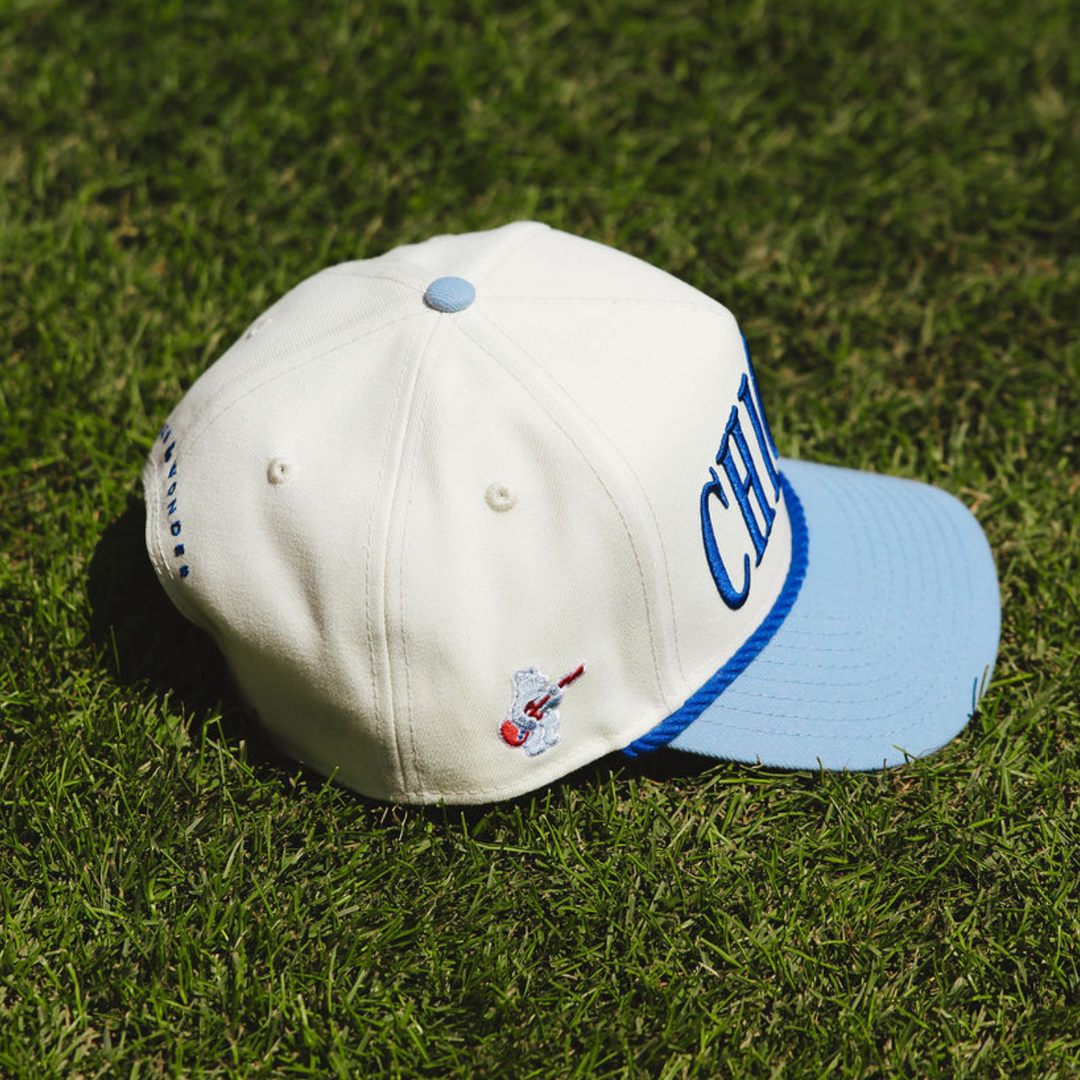 Chicago Cubs x Alice &amp; Wonder Two-Tone Rope 940 Cap — Light Blue