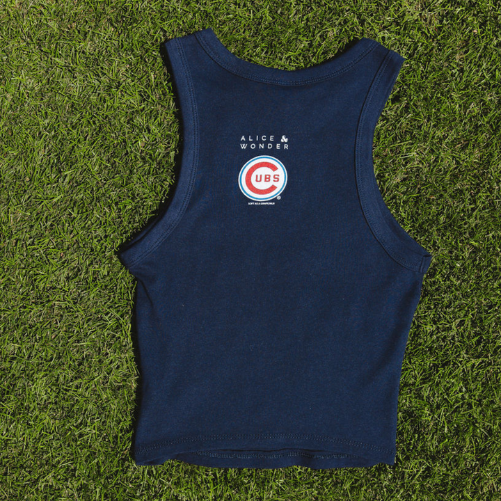Chicago Cubs x Alice &amp; Wonder Cubs Baby Tank — Navy