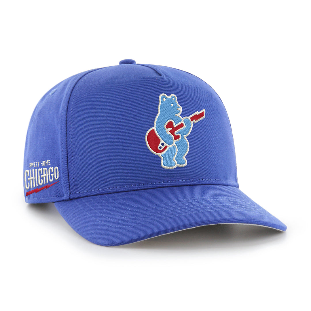 Chicago Cubs Blues Alt Rock Bear Side Logo Royal Hitch Cap by '47 Brand Ivy Shop
