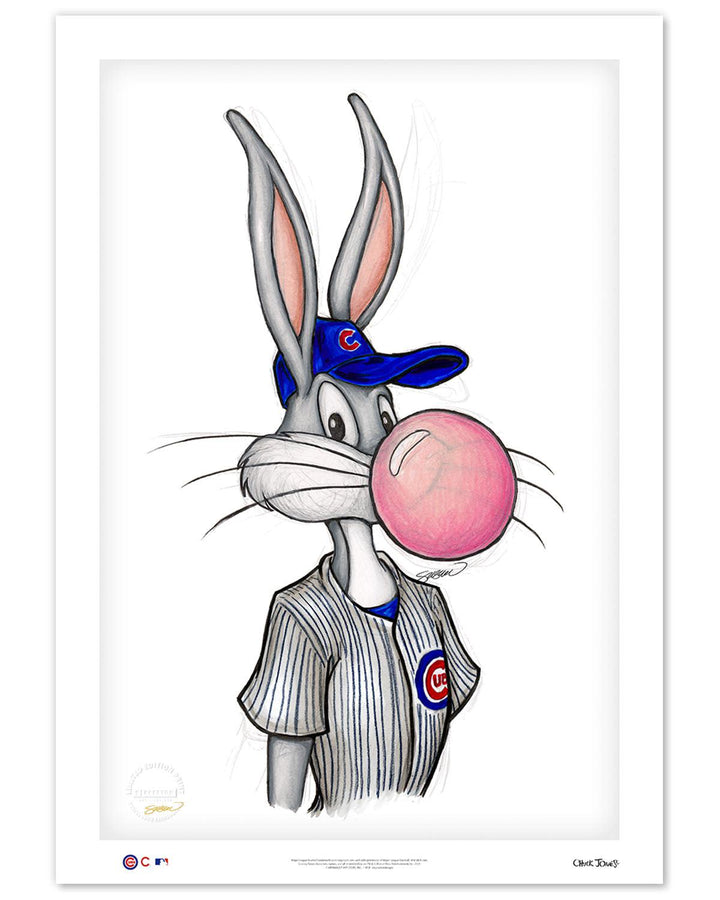 CHICAGO CUBS S. PRESTON BUBBLEGUM BUGS X CUBS ART PRINT