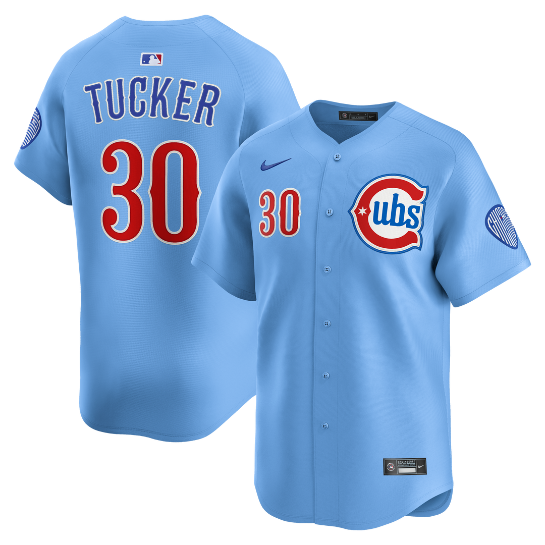 Chicago Cubs Kyle Tucker Blues Alternate Limited Baby Blue Jersey by Nike Jerseys NIKE