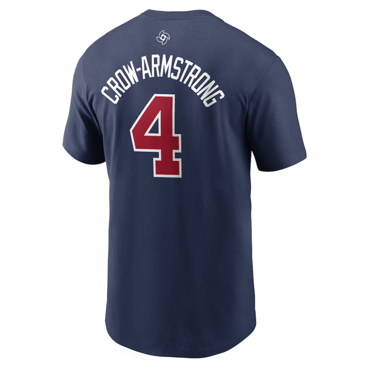 Pete Crow-Armstrong USA Baseball Navy Adult Tee by Nike