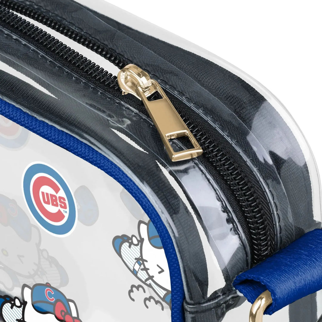Chicago Cubs x Hello Kitty Clear Crossbody Bag by Forever Collectibles Bags FOREVER COLLECTIBLES