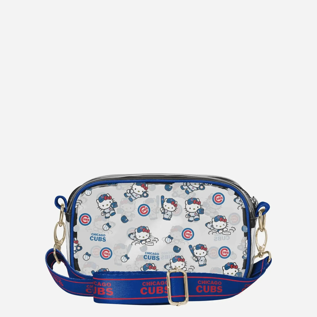 Chicago Cubs x Hello Kitty Clear Crossbody Bag by Forever Collectibles Bags FOREVER COLLECTIBLES