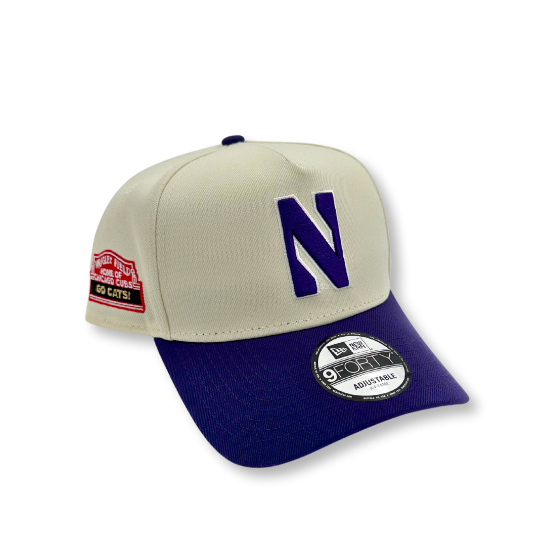 Wrigley Field Northwestern Marquee Snapback Chrome Cap by New Era CAPS NEW ERA CAP COMPANY INC