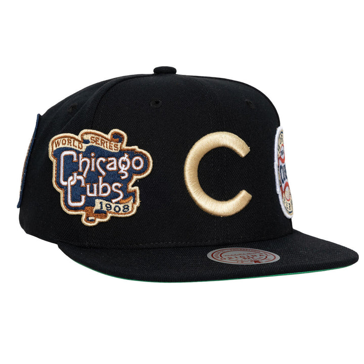 CAA CUB ALL OVER SNAP BLACK MITCHELL n NESS