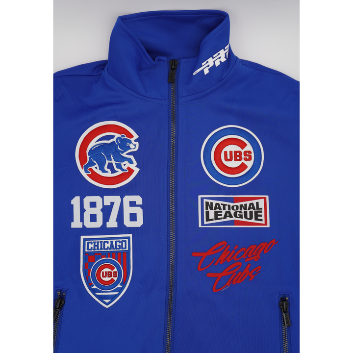 CHICAGO CUBS PRO STANDARD MEN'S LOGOMANIA BLUE JACKET