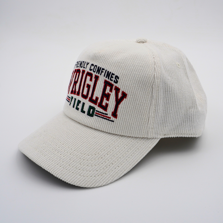 WRIGLEY FIELD AMERICAN NEEDLE ROSCOE OFF-WHITE CORDUROY SNAPBACK