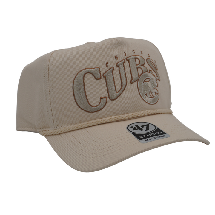 CHICAGO CUBS '47 WALKING BEAR NATURAL HITCH ADJUSTABLE CAP