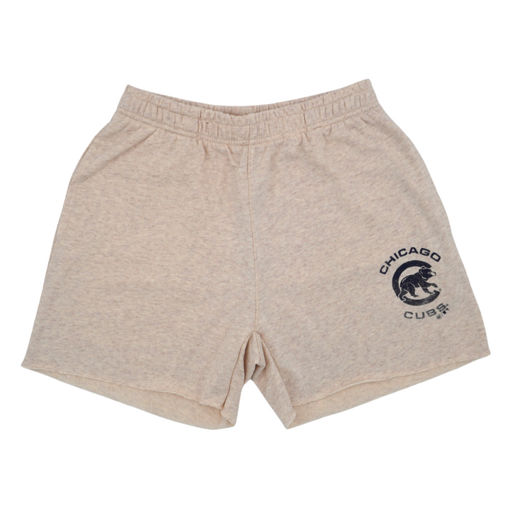 CHICAGO CUBS '47 WOMEN'S WALKING BEAR OATMEAL BONITA SHORTS