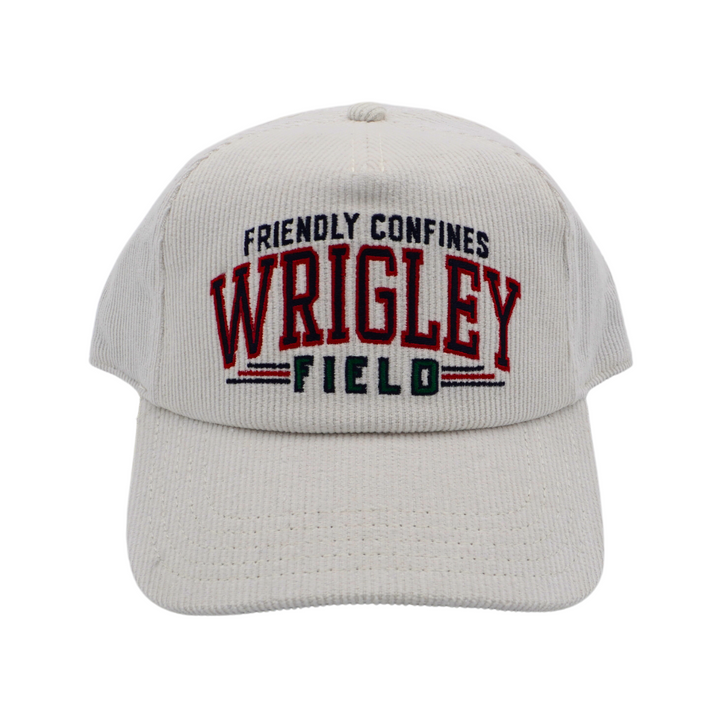 WRIGLEY FIELD AMERICAN NEEDLE ROSCOE OFF-WHITE CORDUROY SNAPBACK