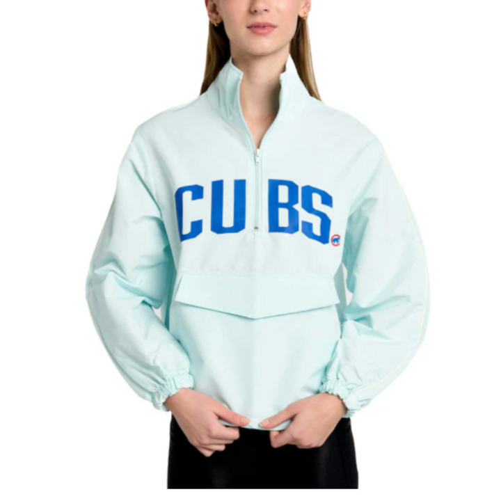 CHICAGO CUBS LUSSO WOMEN'S 1/2 ZIP WINDBREAKER