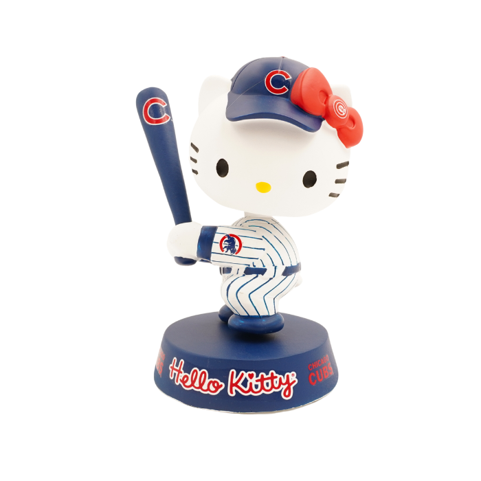 Chicago Cubs x Hello Kitty Bobblehead by Forever Collectibles Collectibles FOREVER COLLECTIBLES