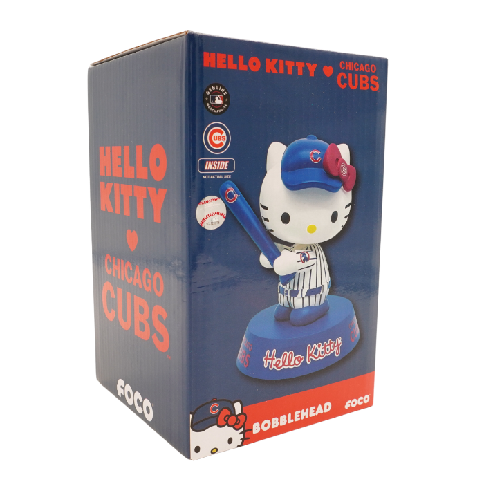 Chicago Cubs x Hello Kitty Bobblehead by Forever Collectibles Collectibles FOREVER COLLECTIBLES