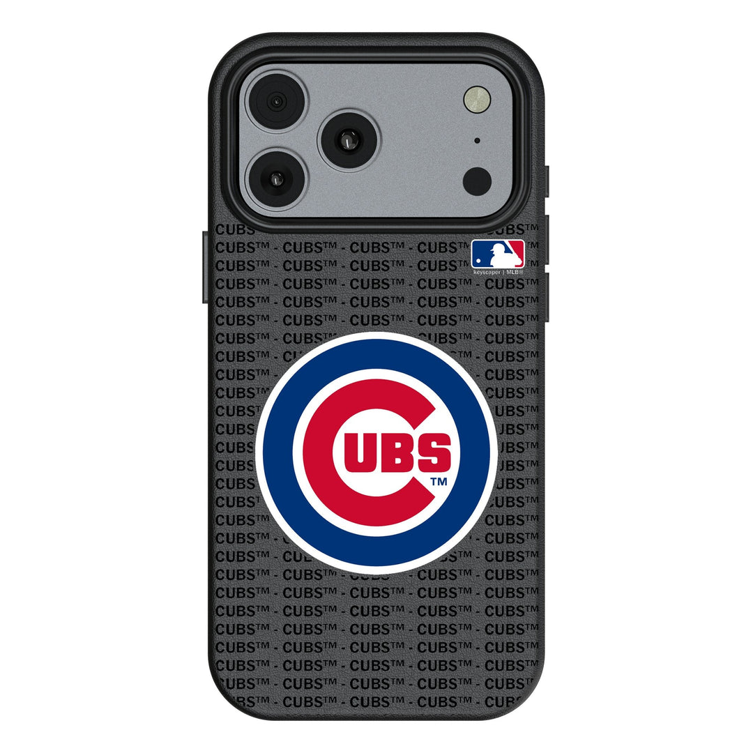 Chicago Cubs Text Backdrop MagSafe Compatible Phone Case for Apple iPhone 17 Series Phone Cases Keyscaper