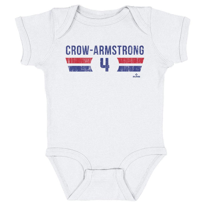 Chicago Cubs Pete Crow-Armstrong Font Onesie Kids Baby Onesie 500 LEVEL