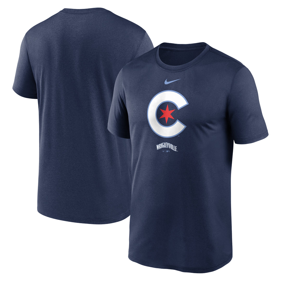 CHICAGO CUBS NIKE MEN'S CITY CONNECT NAVY GRAPHIC TEE