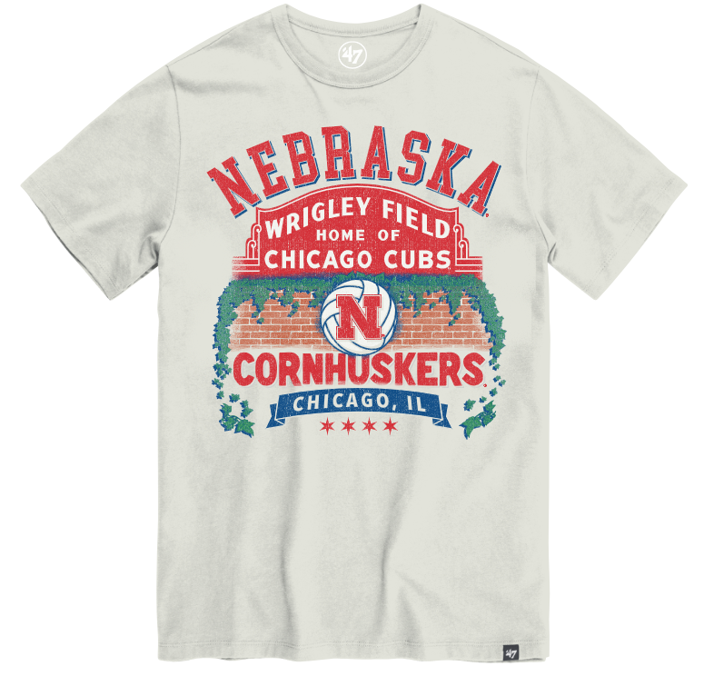 NEBRASKA VOLLEYBALL MARQUEE UNISEX TEE