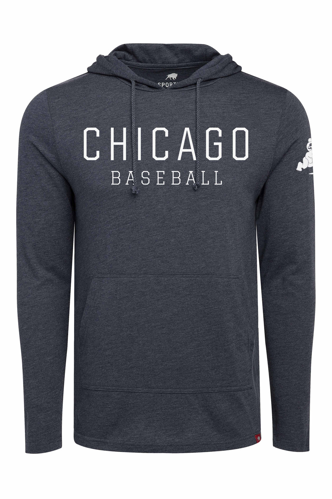 Wrigley Field Rowan Long Sleeve Saphire Hood by Sportiqe Ivy Shop