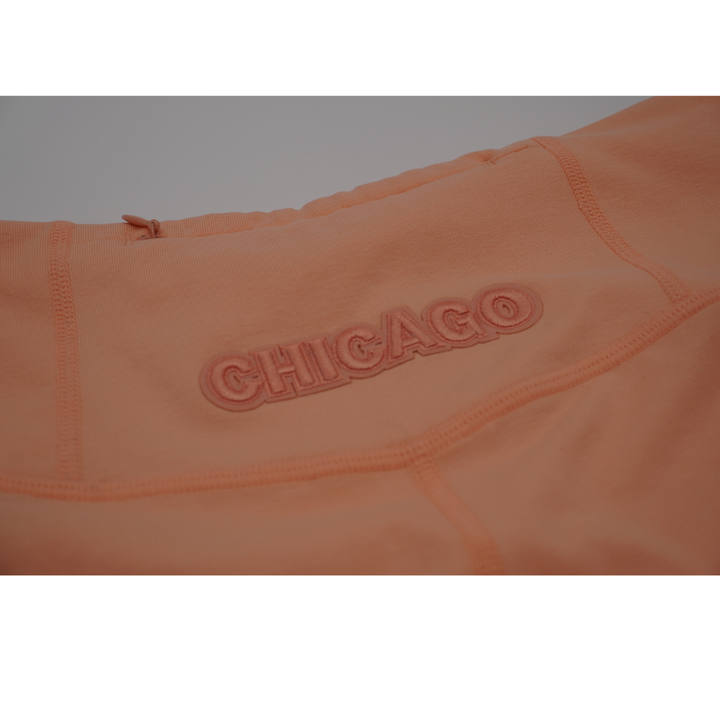 CHICAGO CUBS PRO STANDARD WOMEN'S CORAL BIKER SHORTS