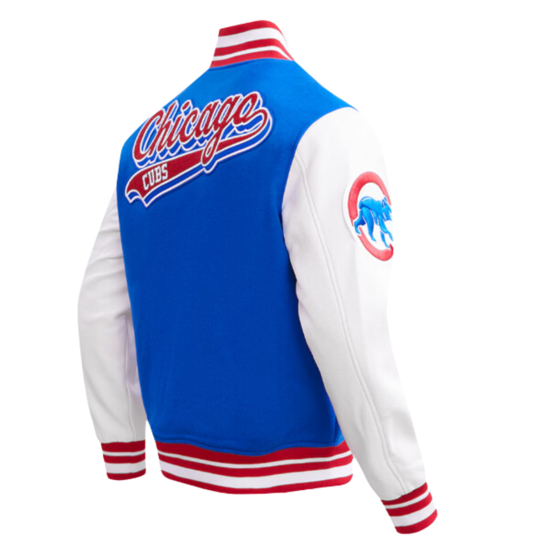 CHICAGO CUBS PRO STANDARD MEN'S ROYAL BLUE VARSITY JACKET