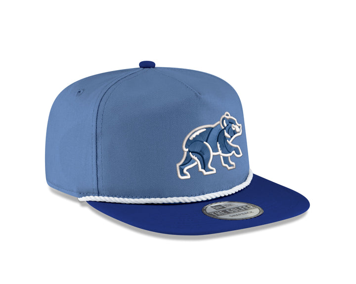 CHICAGO CUBS NEW ERA WALKING BEAR TWO TONE BLUE GOLFER CAP