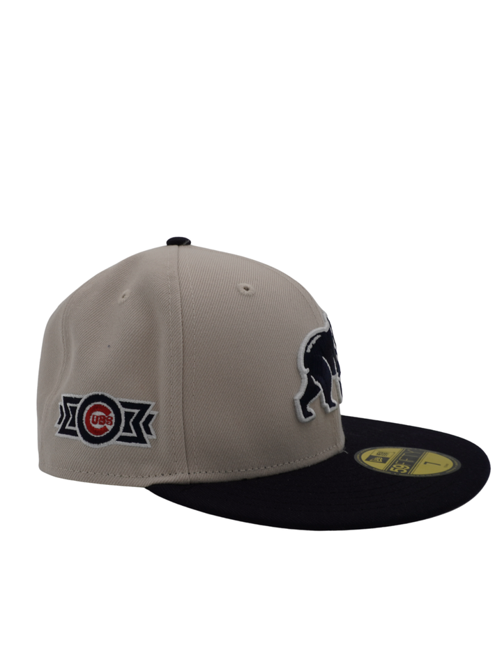 Chicago Cubs Spring Training Bear Stone/Navy 59FIFTY Fitted Cap by New Era