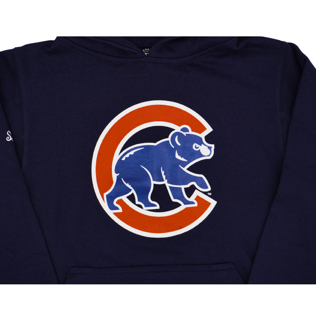 CHICAGO CUBS DYNASTY YOUTH WALKING BEAR NAVY HOODIE