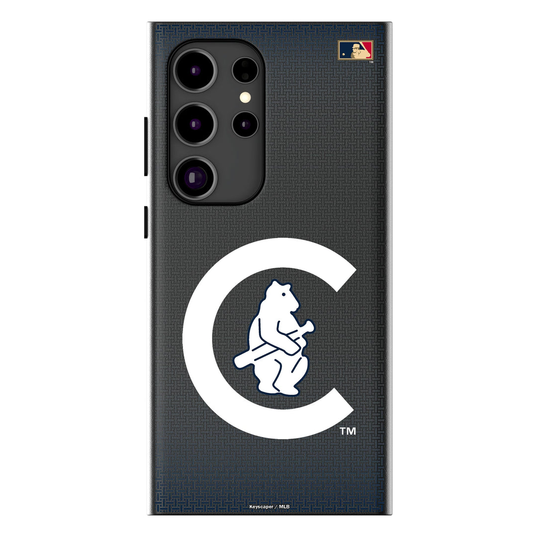 Chicago Cubs 1911-1912 - Cooperstown Collection Linen MagSafe Compatible Phone Case for Samsung Galaxy Phone Cases Keyscaper