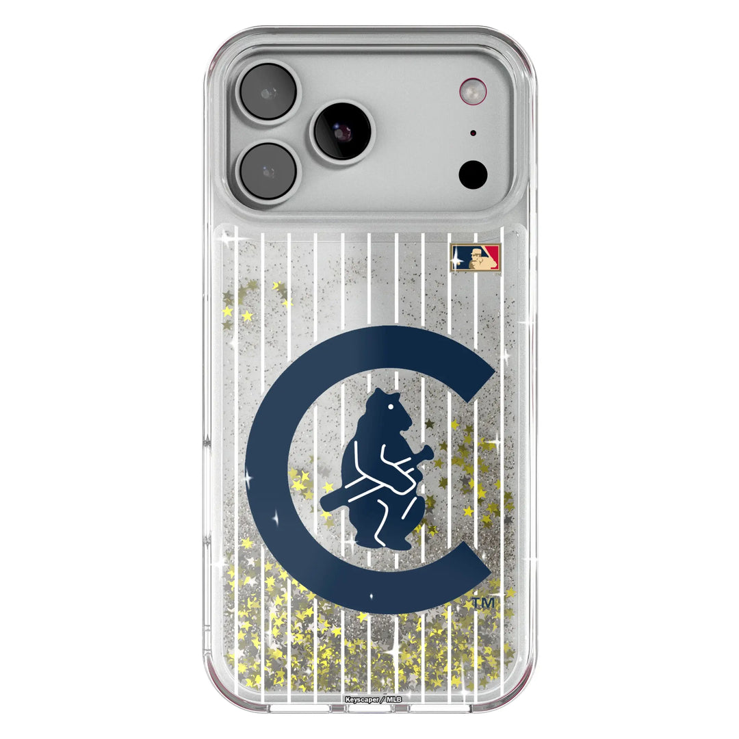 Chicago Cubs 1911-1912 - Cooperstown Collection Pinstripe Glitter Phone Case Phone Cases Keyscaper