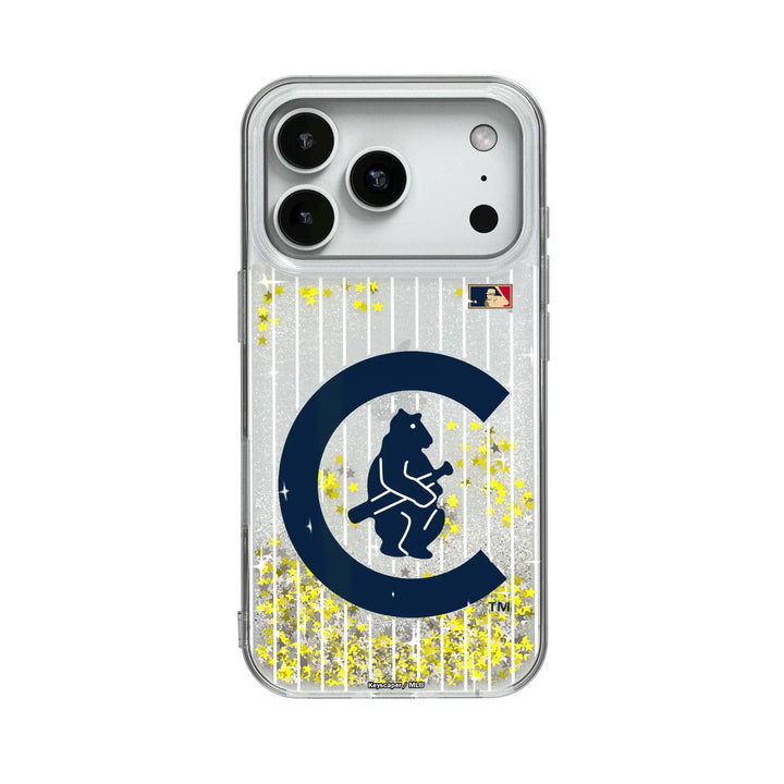 Chicago Cubs 1911-1912 - Cooperstown Collection Pinstripe Glitter Phone Case Phone Cases Keyscaper