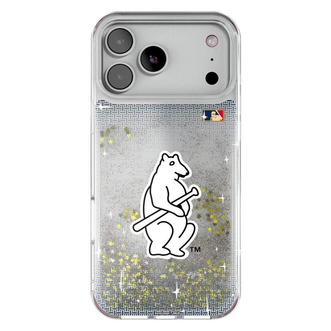 Chicago Cubs 1914 - Cooperstown Collection Linen Glitter Phone Case Phone Cases Keyscaper