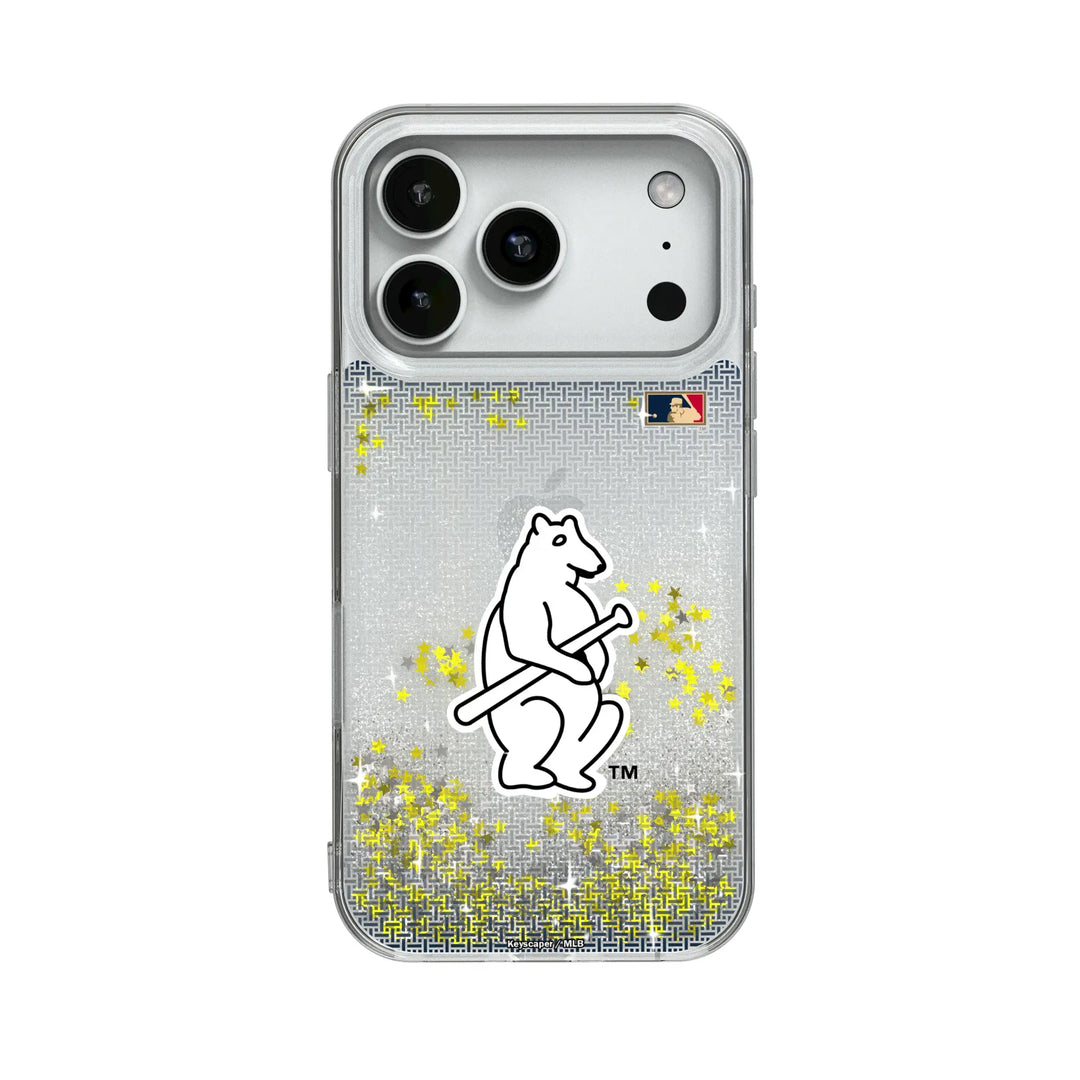Chicago Cubs 1914 - Cooperstown Collection Linen Glitter Phone Case Phone Cases Keyscaper