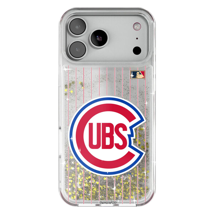 Chicago Cubs 1948-1956 - Cooperstown Collection Pinstripe Glitter Phone Case Phone Cases Keyscaper