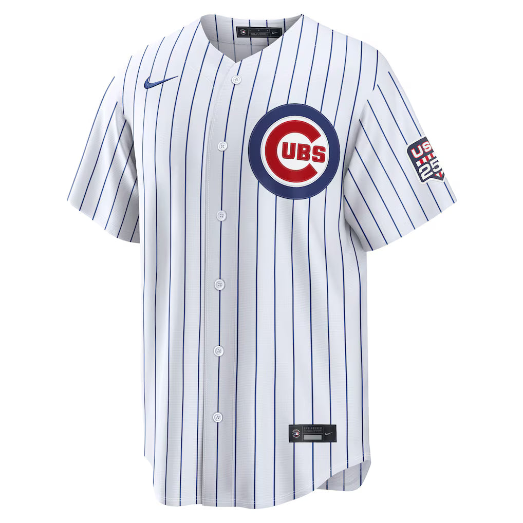 Chicago Cubs Pete Crow-Armstrong Home USA 250 Jersey by Nike Jerseys Nike